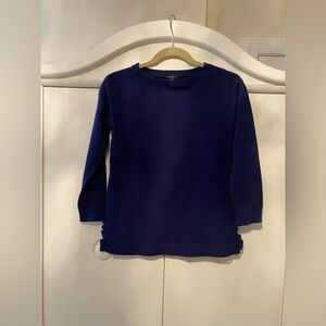 Talbots Navy Blue Crew Neck Sweater